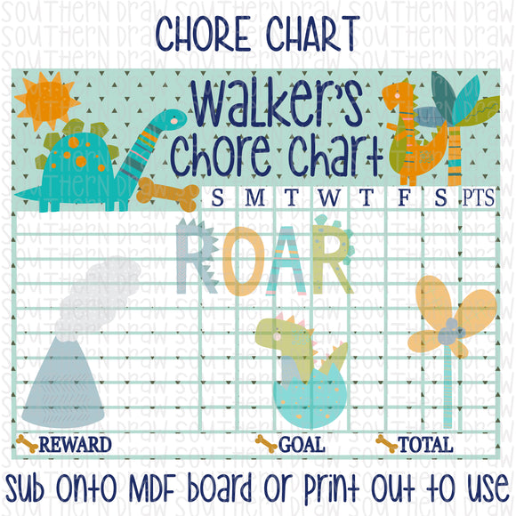 Dinosaur Chore Chart
