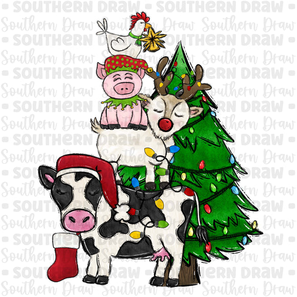 Farm Animals Christmas