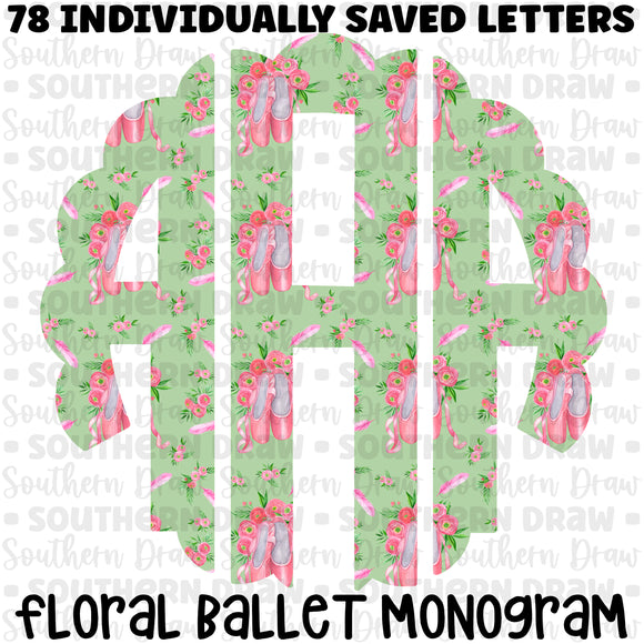 Floral Ballet Monogram
