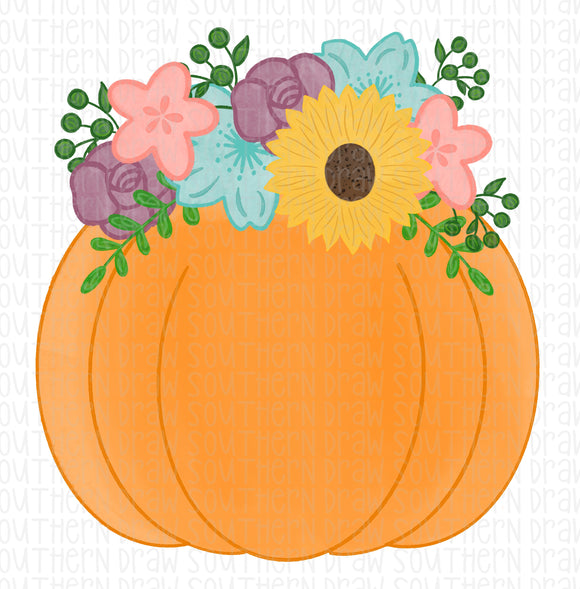 Floral Pumpkin