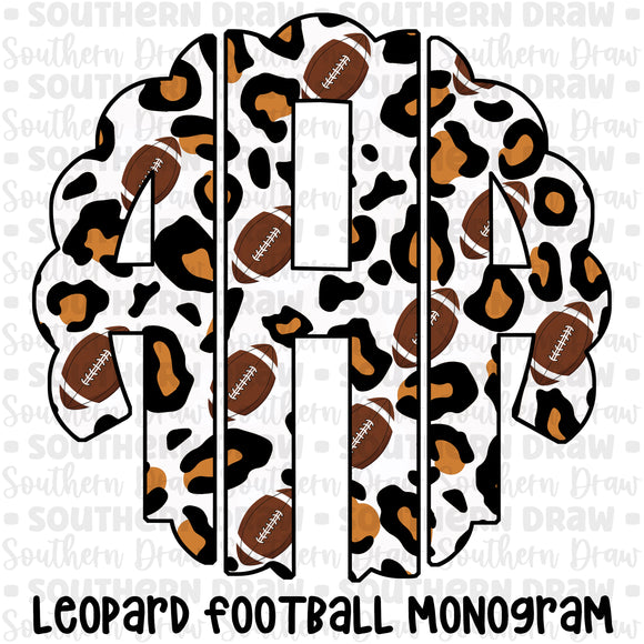 Leopard Football Monogram