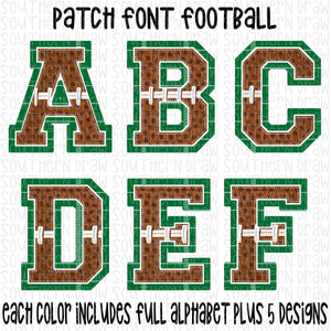 Patch Font Football