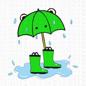Boy's Frog Rain Set