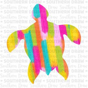 Girl's Brushstroke Turtle