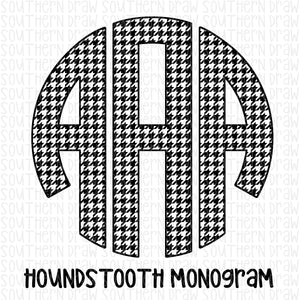 Houndstooth Monogram