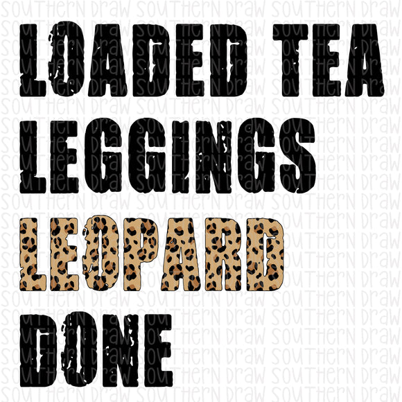 Loaded Tea Leggings Leopard Done