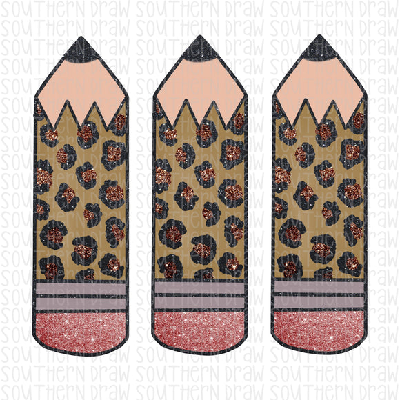 Leopard Pencil Trio