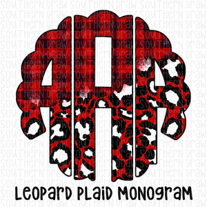 Leopard Plaid Monogram