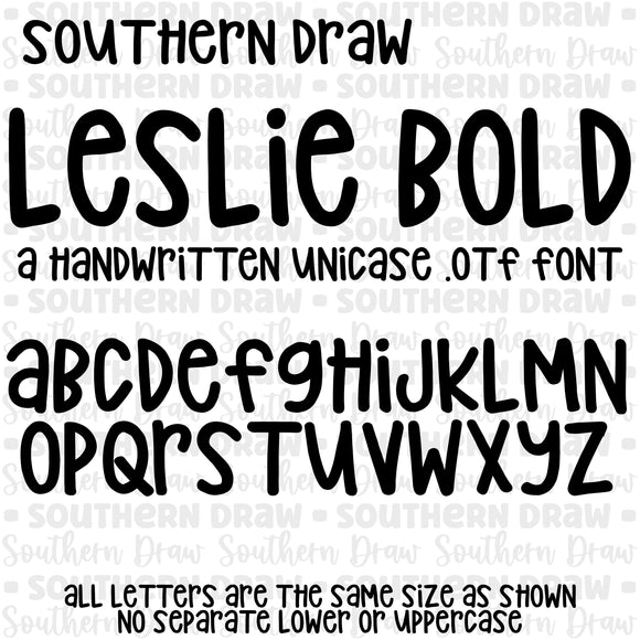 SD Leslie Bold-OTF Font