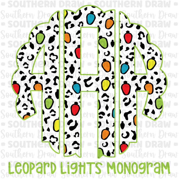 Leopard Lights Monogram