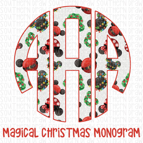 Magical Christmas Monogram