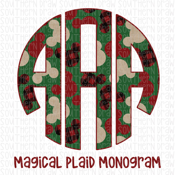 Magical Plaid Monogram