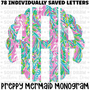 Preppy Mermaid Monogram