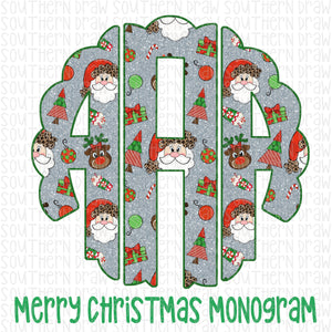 Merry Christmas Monogram