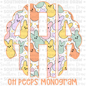 Oh Peeps Monogram