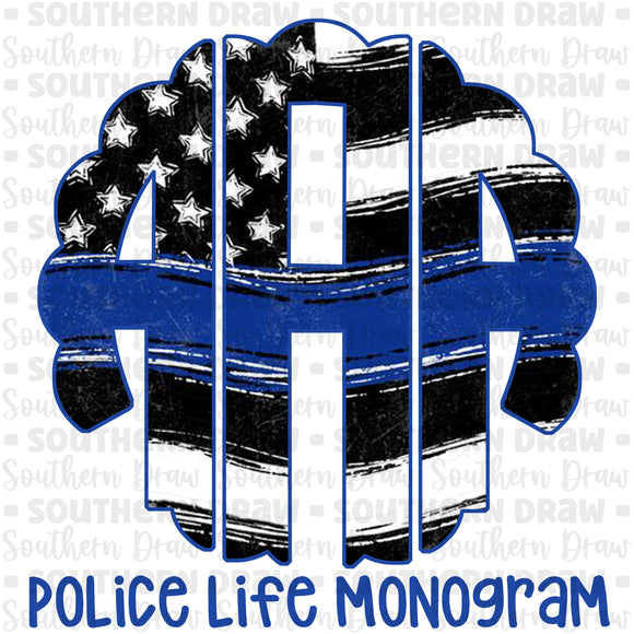 Police Life Monogram