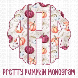 Pretty Pumpkin Monogram