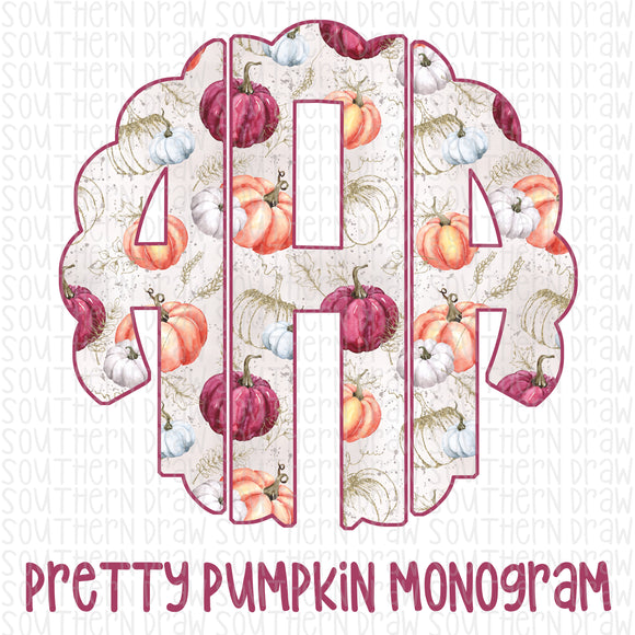 Pretty Pumpkin Monogram