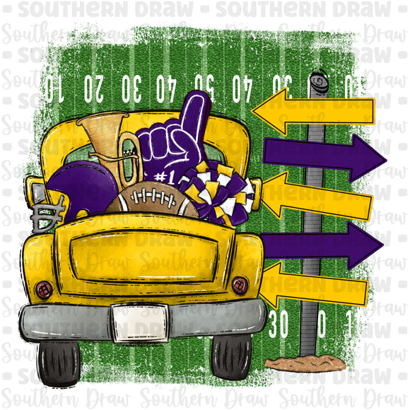 Game Day Truck- Purple / Gold
