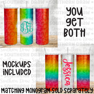 Rainbow Leopard Tumbler Bundle