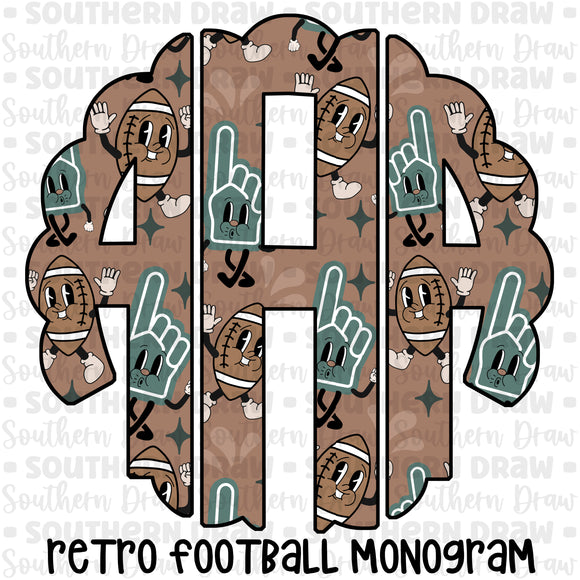 Retro Football Monogram