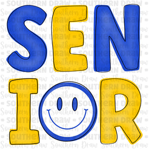 Senior Smile Blue/Yellow