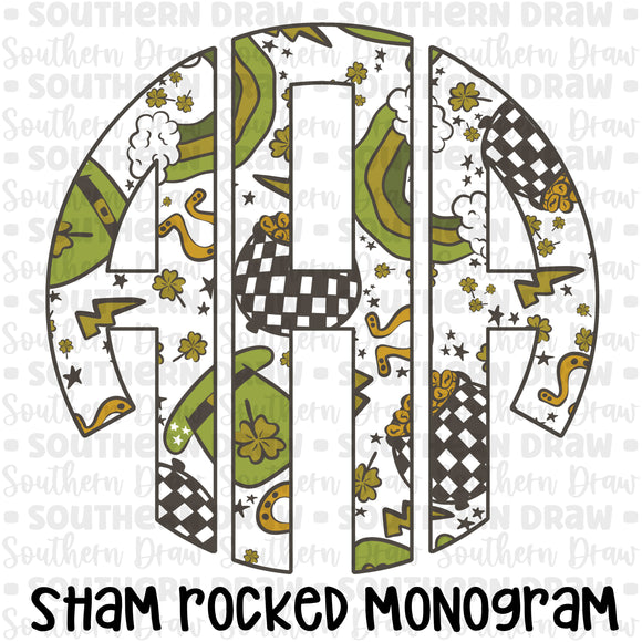 Sham ROCKED Monogram