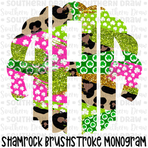 Shamrock Brushstroke Monogram
