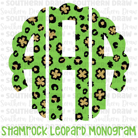 Shamrock Leopard Monogram