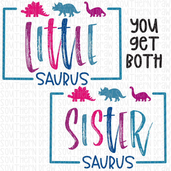 Little/Sister Saurus Girl