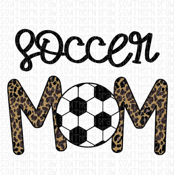Soccer Leopard Mom