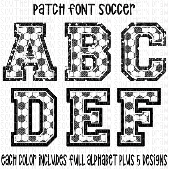 Patch Font Soccer Bundle