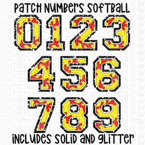 Patch Numbers Softball Bundle