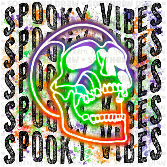 Spooky Vibes Skull