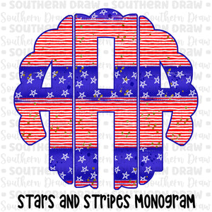Stars and Stripes Monogram
