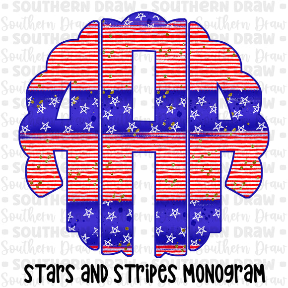 Stars and Stripes Monogram