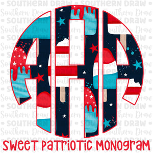 Sweet Patriotic Monogram