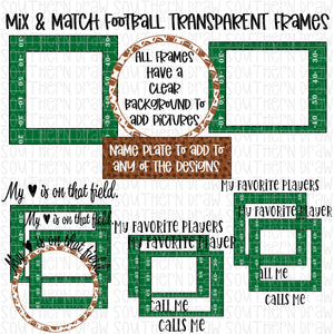 TRANSPARENT Football Frames Bundle