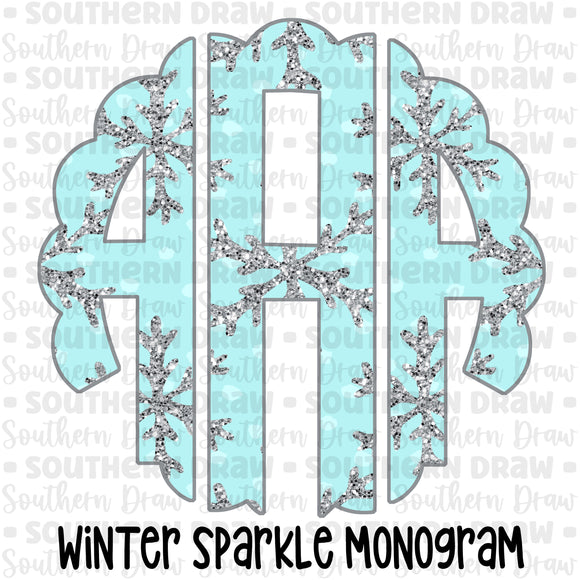 Winter Sparkle Monogram