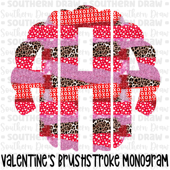 Valentine's Brushstroke Monogram