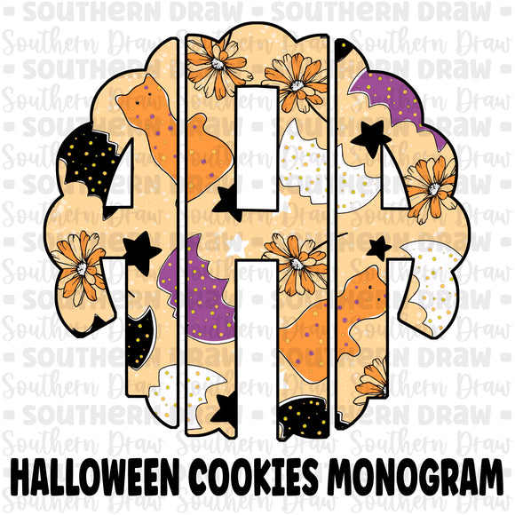 Halloween Cookies Monogram