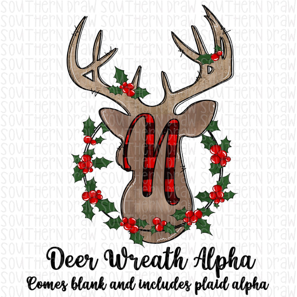 Deer Wreath Alpha