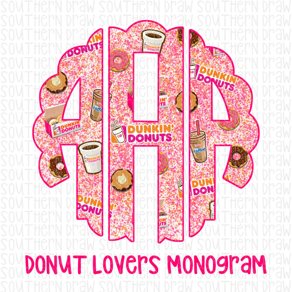 Donut Lovers Monogram