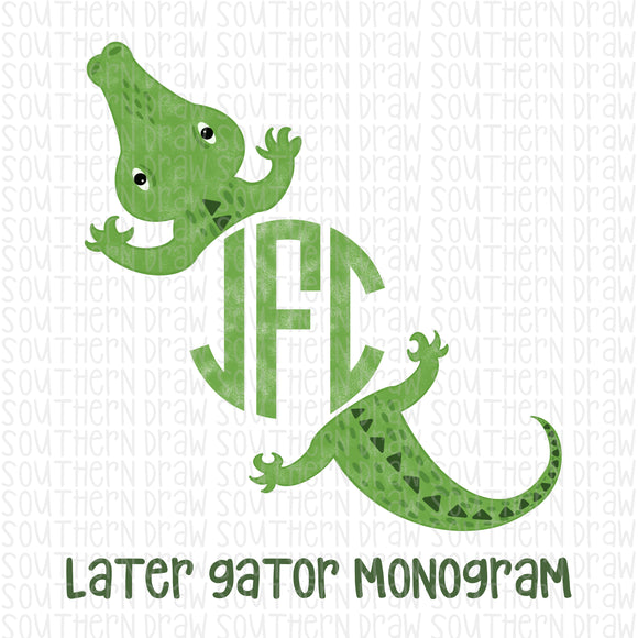 Later Gator Monogram