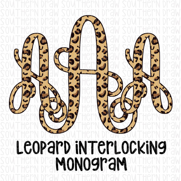 Leopard Interlocking Monogram