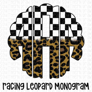 Racing Leopard Monogram