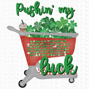 Pushin my luck red cart