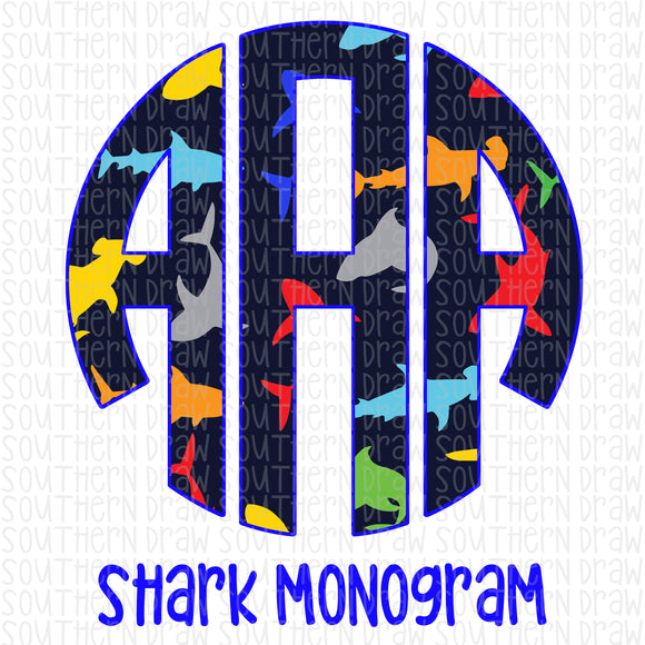 Shark Monogram