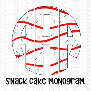 Snack Cake Monogram