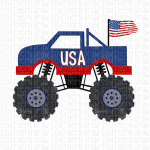 Patriotic Monster Truck